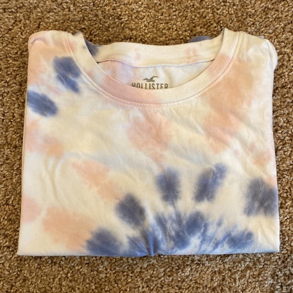 Tie Front Cropped Tee Shirt - Picture 3 of 4